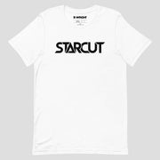 Starcut Unisex Black Logo T Shirt White