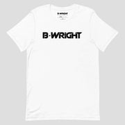 B-Wright Unisex Black Logo T Shirt White