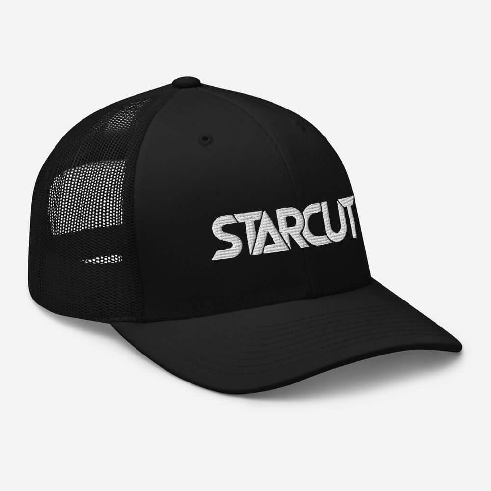 Starcut Mesh Trucker Hat Front Side Diagonal View