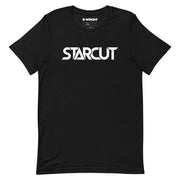 Starcut Unisex White Logo T Shirt Black
