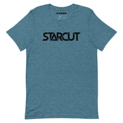Starcut Unisex Black Logo T Shirt Heather Deep Teal