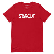 Starcut Unisex White Logo T Shirt Red