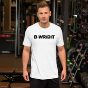 B-Wright Unisex Black Logo T Shirt Model